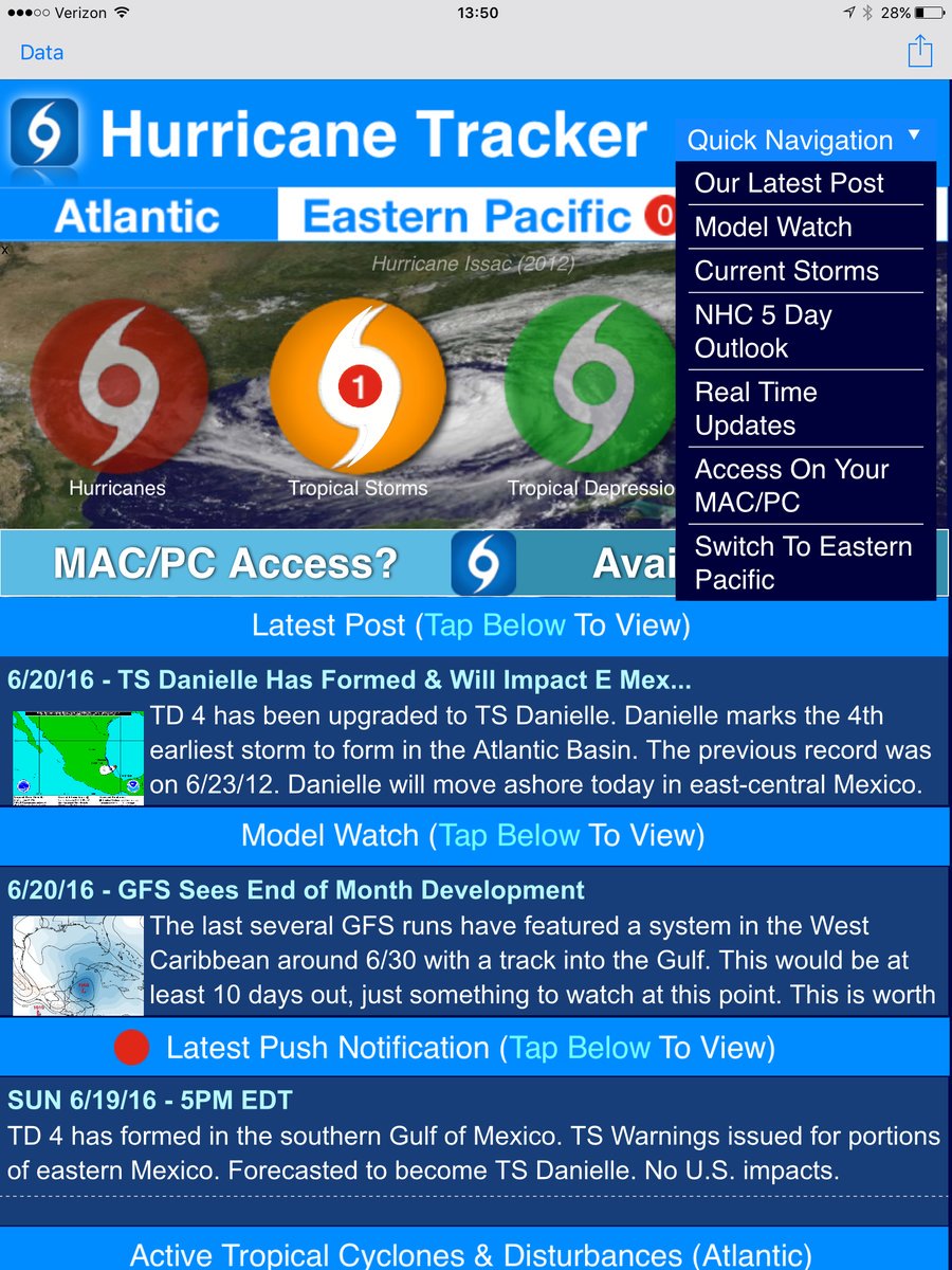 hurricane tracking software for mac